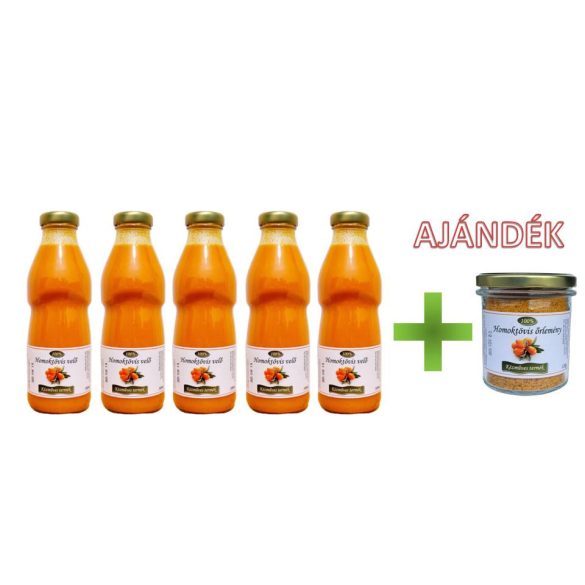 Akció! 5x500ml Homoktövis velő és AJÁNDÉK őrlemény